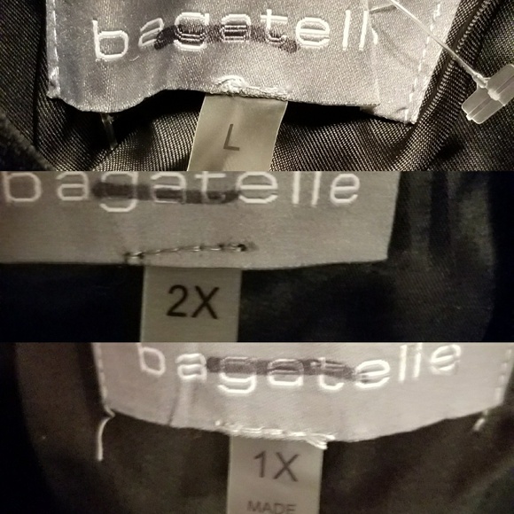 Bagatelle black velvet silver zipper coat jacket NWOT - Picture 7 of 8